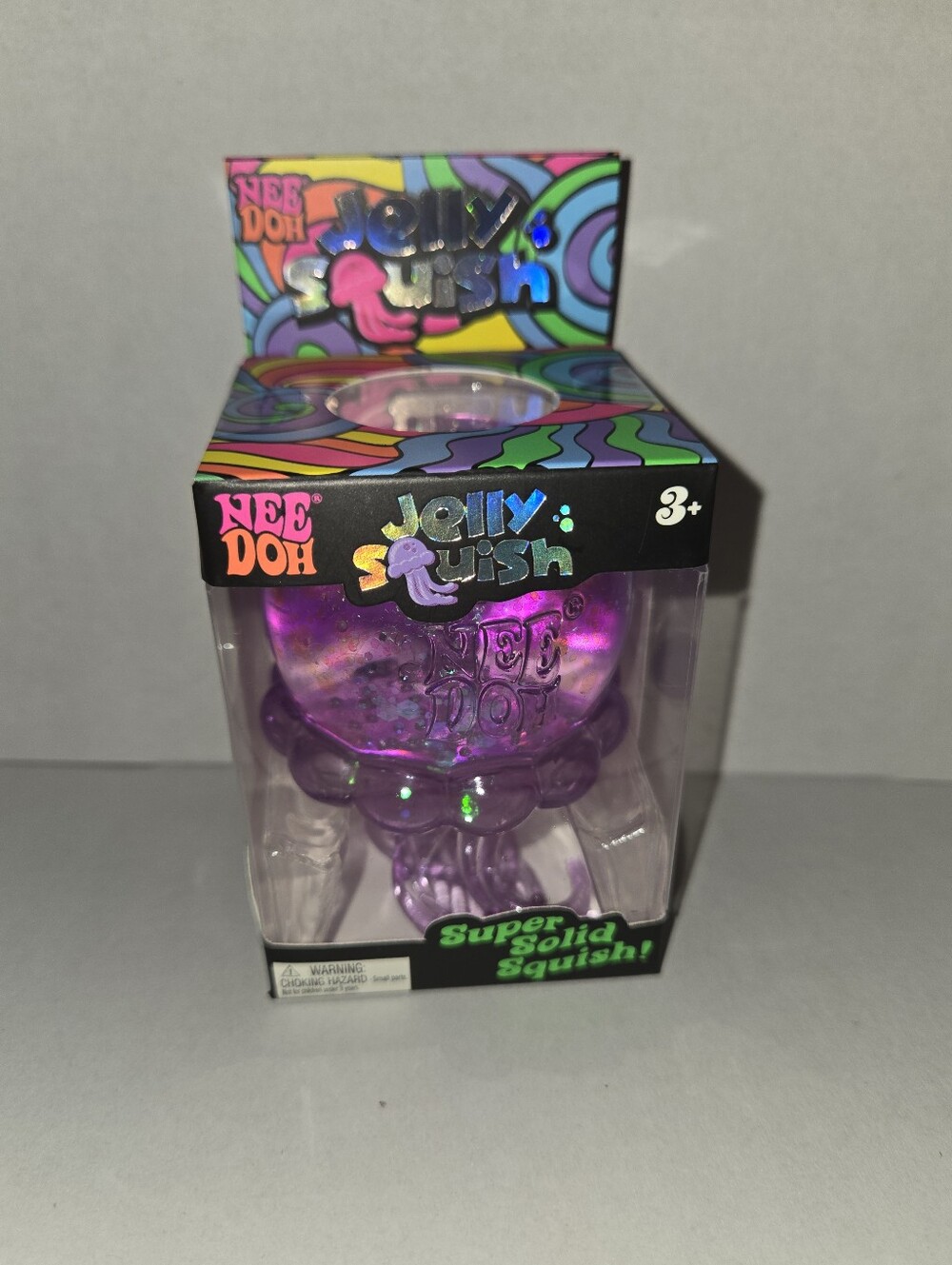 NeeDoh Jelly Squish Purple Sensory Squishy